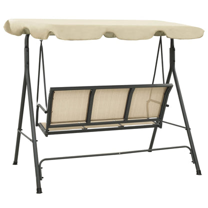 Garden Swing Chair With Canopy Anthracite And