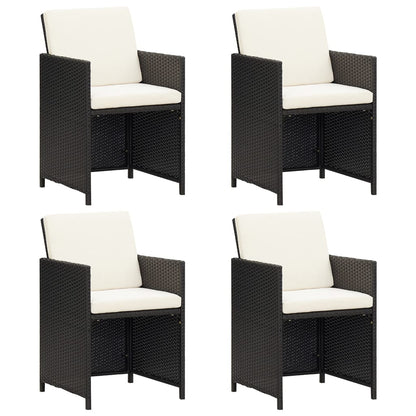 Garden Dining Chair | Set Of 4 | | Polyethylene With Rattan Look