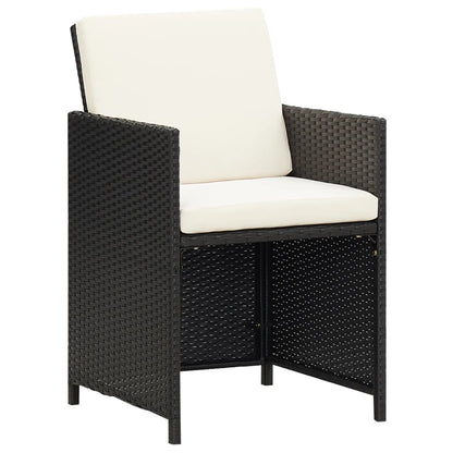 Garden Dining Chair | Set Of 4 | | Polyethylene With Rattan Look