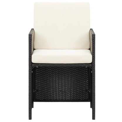 Garden Dining Chair | Set Of 4 | | Polyethylene With Rattan Look