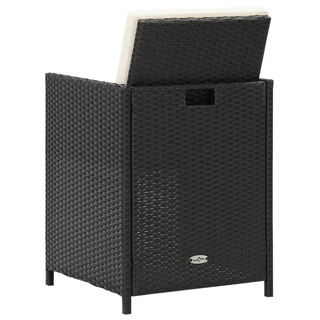 Garden Dining Chair | Set Of 4 | | Polyethylene With Rattan Look
