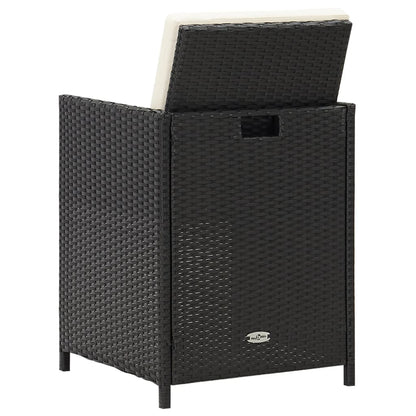 Garden Dining Chair | Set Of 4 | | Polyethylene With Rattan Look