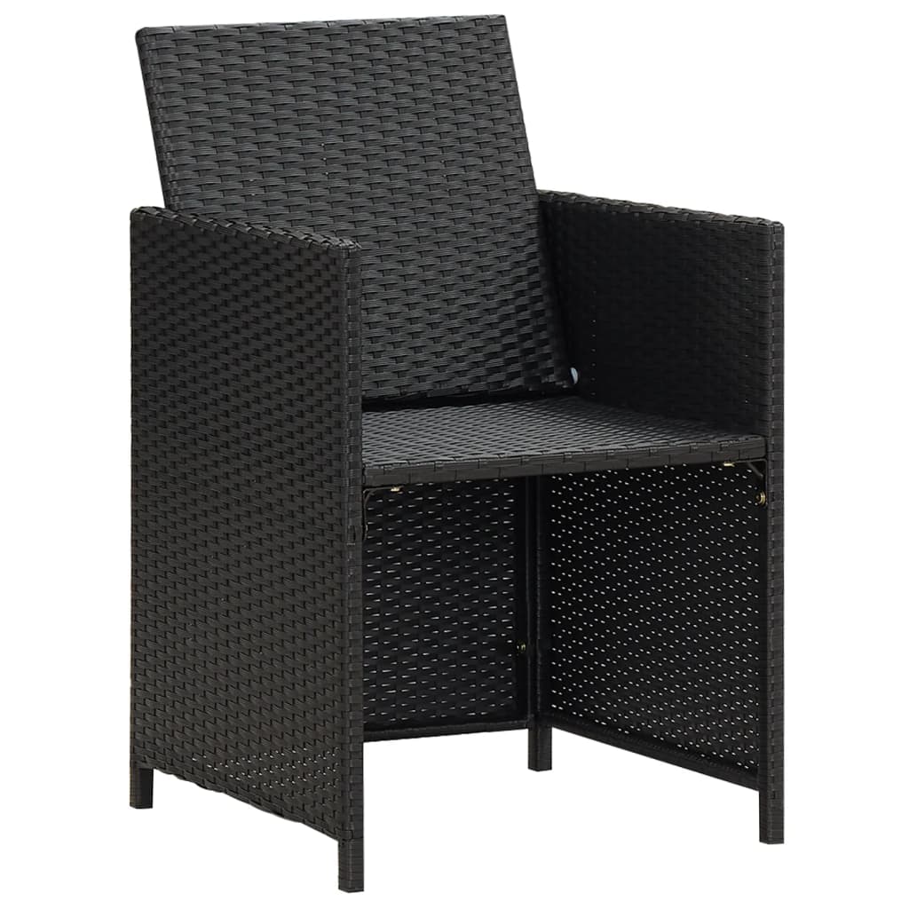 Garden Dining Chair | Set Of 4 | | Polyethylene With Rattan Look
