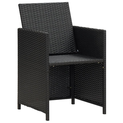 Garden Dining Chair | Set Of 4 | | Polyethylene With Rattan Look