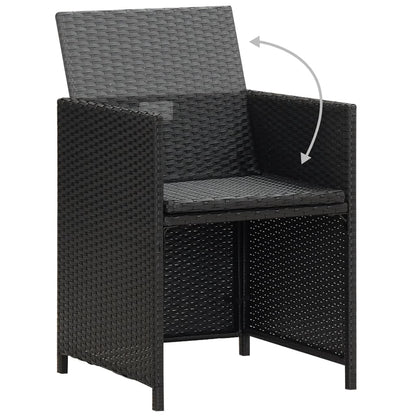 Garden Dining Chair | Set Of 4 | | Polyethylene With Rattan Look