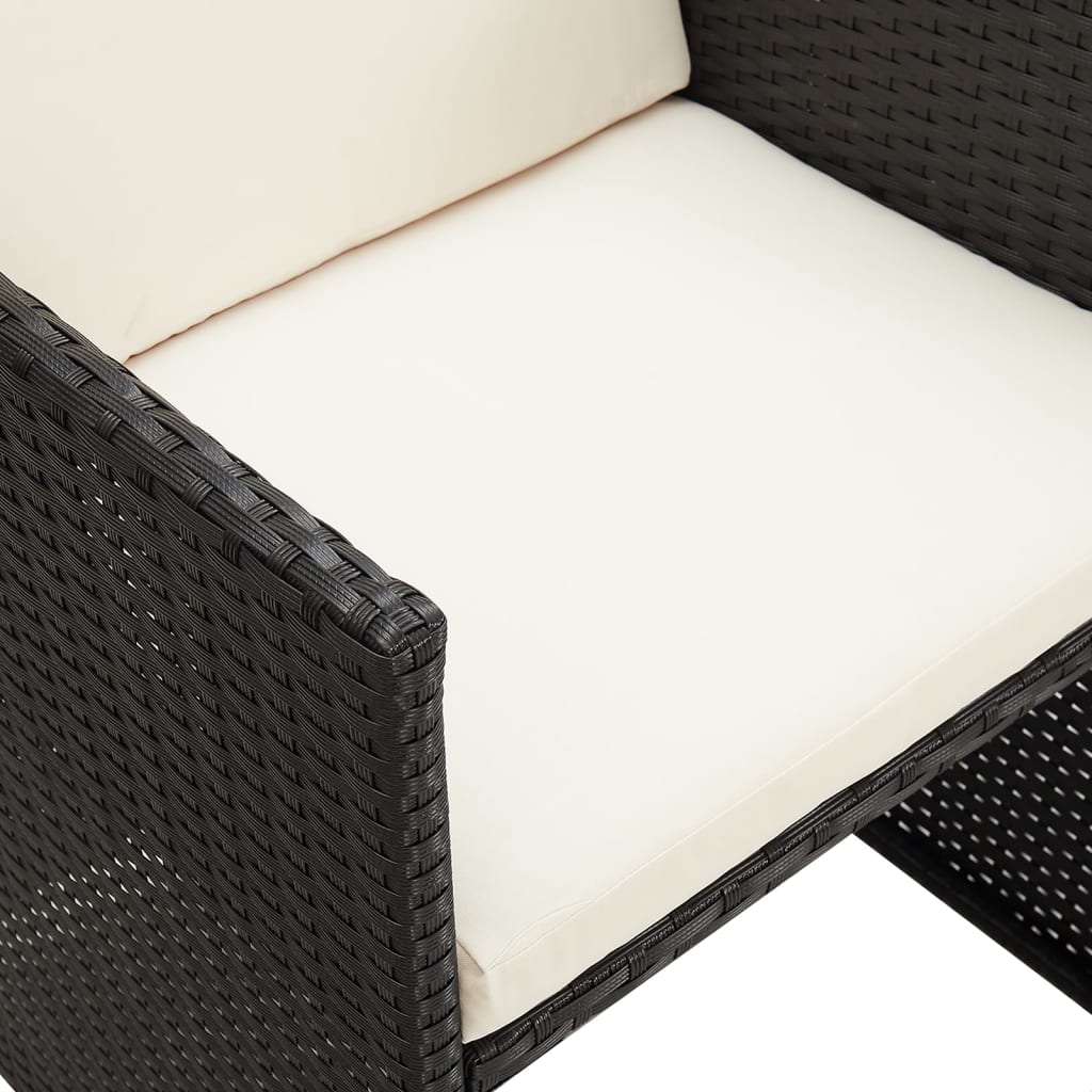 Garden Dining Chair | Set Of 4 | | Polyethylene With Rattan Look