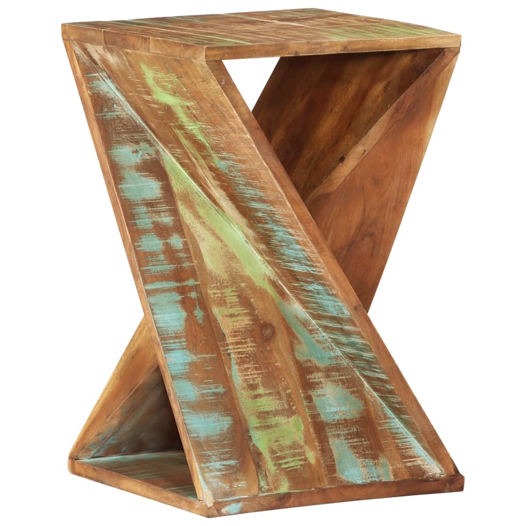 Side Table 35X35X55 Cm Solid Wood Acacia