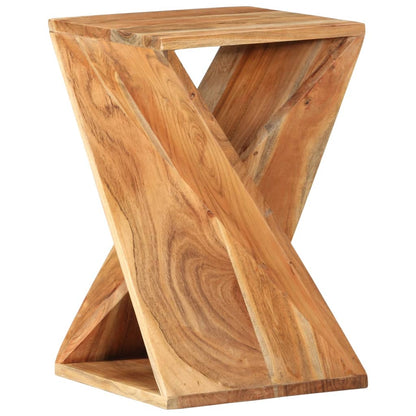 Side Table 35X35X55 Cm Solid Wood Acacia
