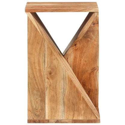 Side Table 35X35X55 Cm Solid Wood Acacia