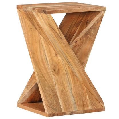 Side Table 35X35X55 Cm Solid Wood Acacia