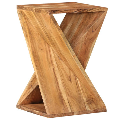 Side Table 35X35X55 Cm Solid Wood Acacia