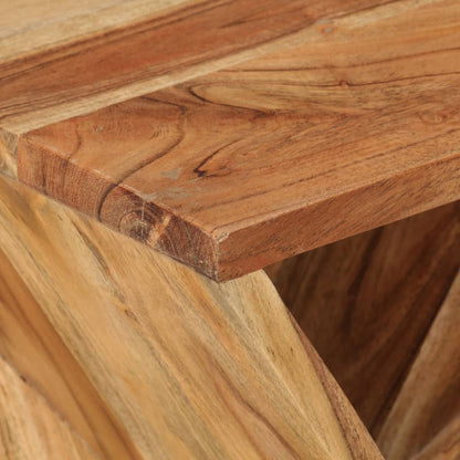 Side Table 35X35X55 Cm Solid Wood Acacia