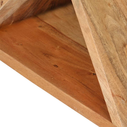 Side Table 35X35X55 Cm Solid Wood Acacia