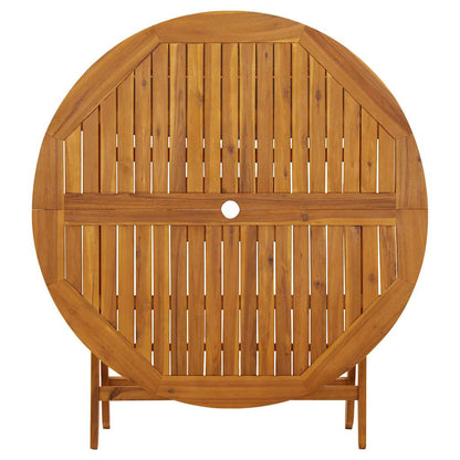 Folding Garden Table Solid Acacia Wood
