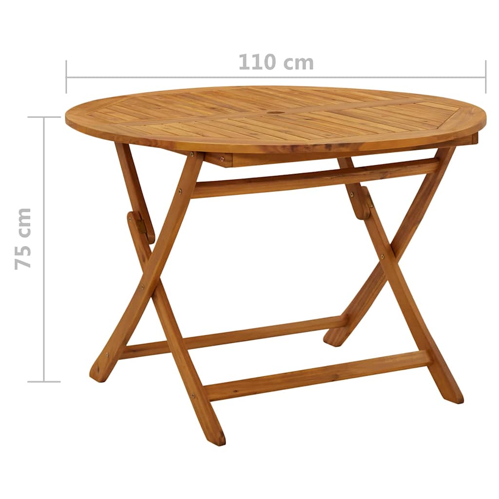 Folding Garden Table Solid Acacia Wood