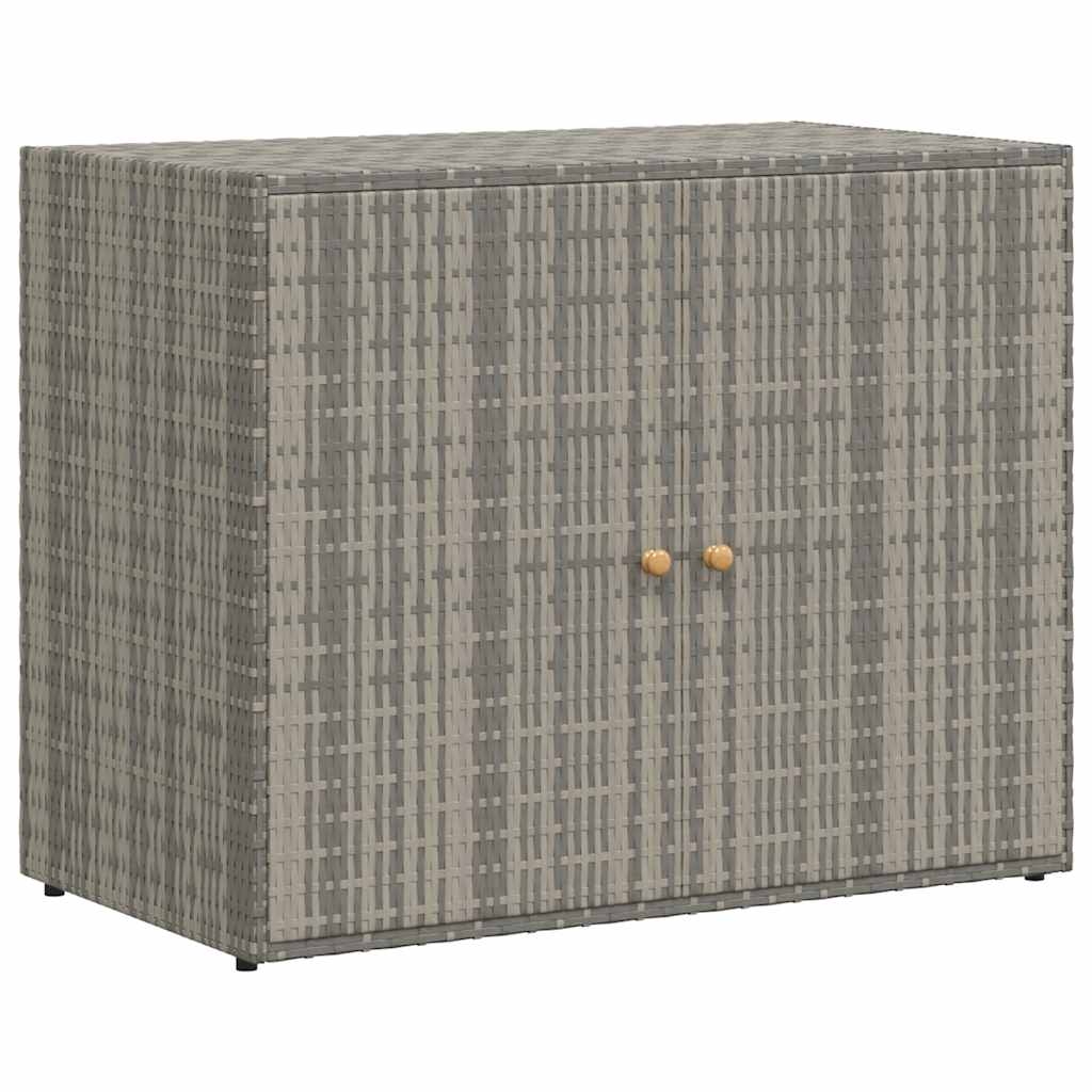 Garden Storage Cabinet 100X55.5X80 Cm Poly Rattan