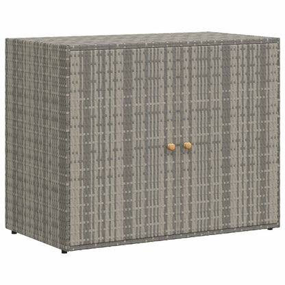 Garden Storage Cabinet 100X55.5X80 Cm Poly Rattan