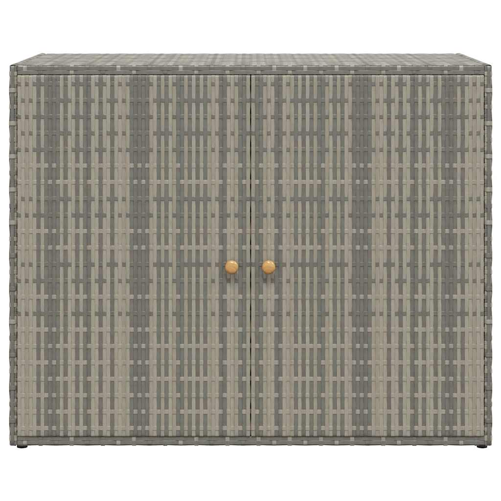Garden Storage Cabinet 100X55.5X80 Cm Poly Rattan
