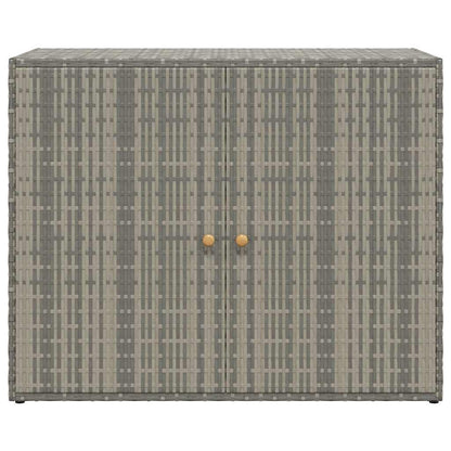 Garden Storage Cabinet 100X55.5X80 Cm Poly Rattan