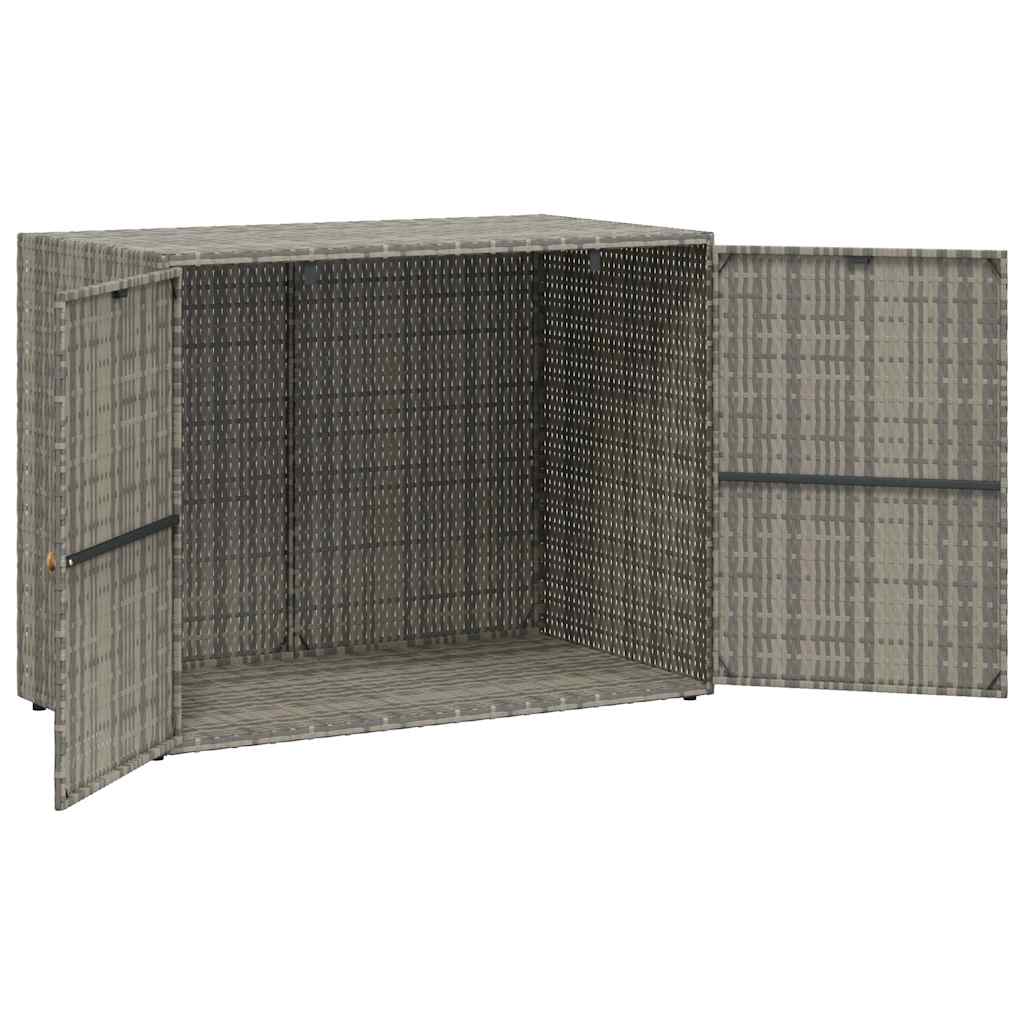 Garden Storage Cabinet 100X55.5X80 Cm Poly Rattan