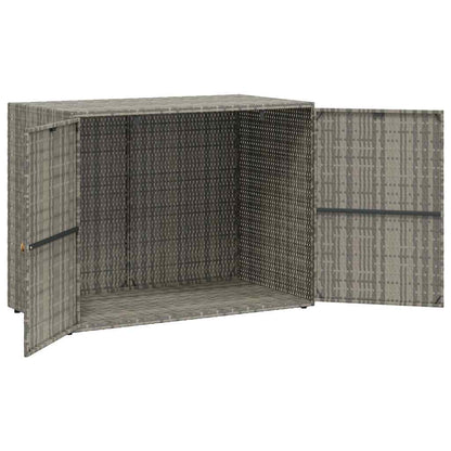 Garden Storage Cabinet 100X55.5X80 Cm Poly Rattan