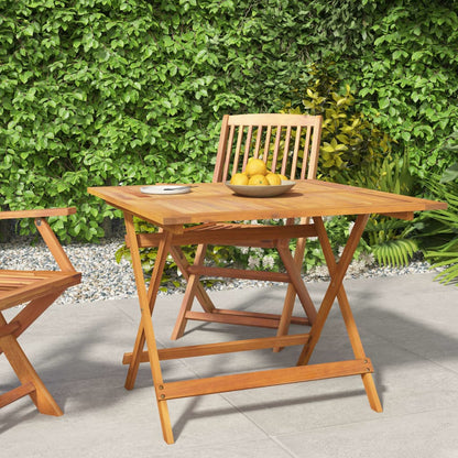 Folding Garden Table Solid Acacia Wood