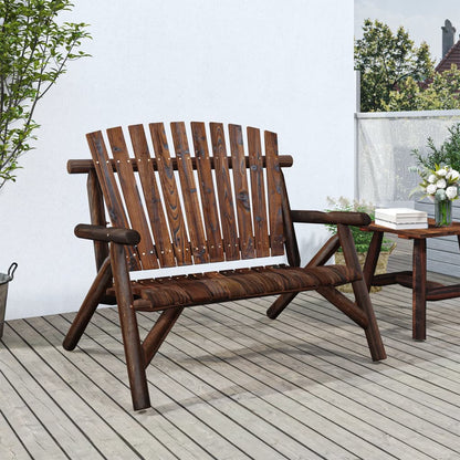Coffee 35.4"X19.7"X16.1" Solid Wood Spruce