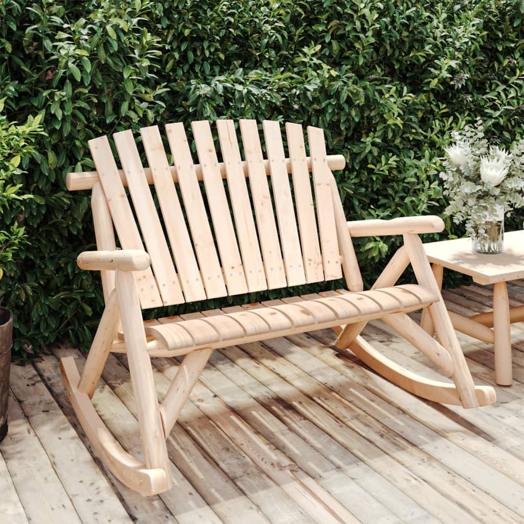 Coffee 35.4"X19.7"X16.1" Solid Wood Spruce