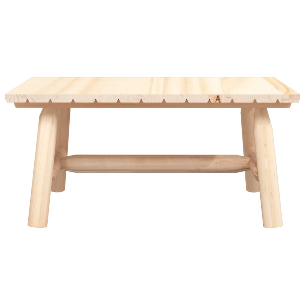 Coffee 35.4"X19.7"X16.1" Solid Wood Spruce
