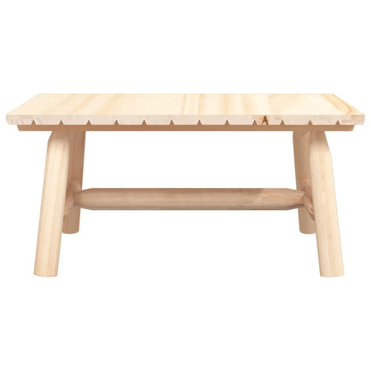 Coffee 35.4"X19.7"X16.1" Solid Wood Spruce
