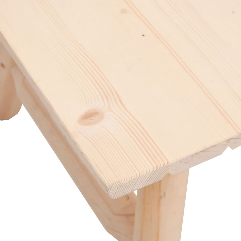 Coffee 35.4"X19.7"X16.1" Solid Wood Spruce