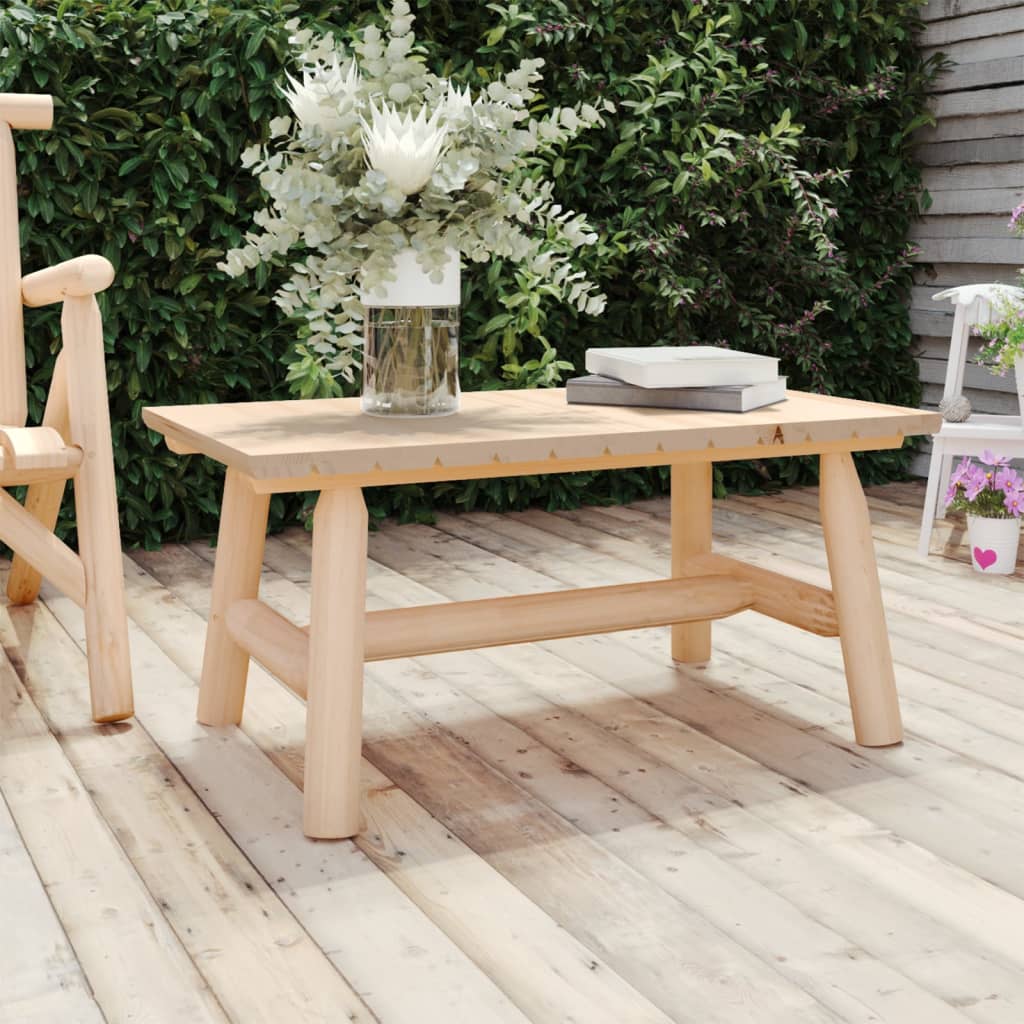 Coffee 35.4"X19.7"X16.1" Solid Wood Spruce