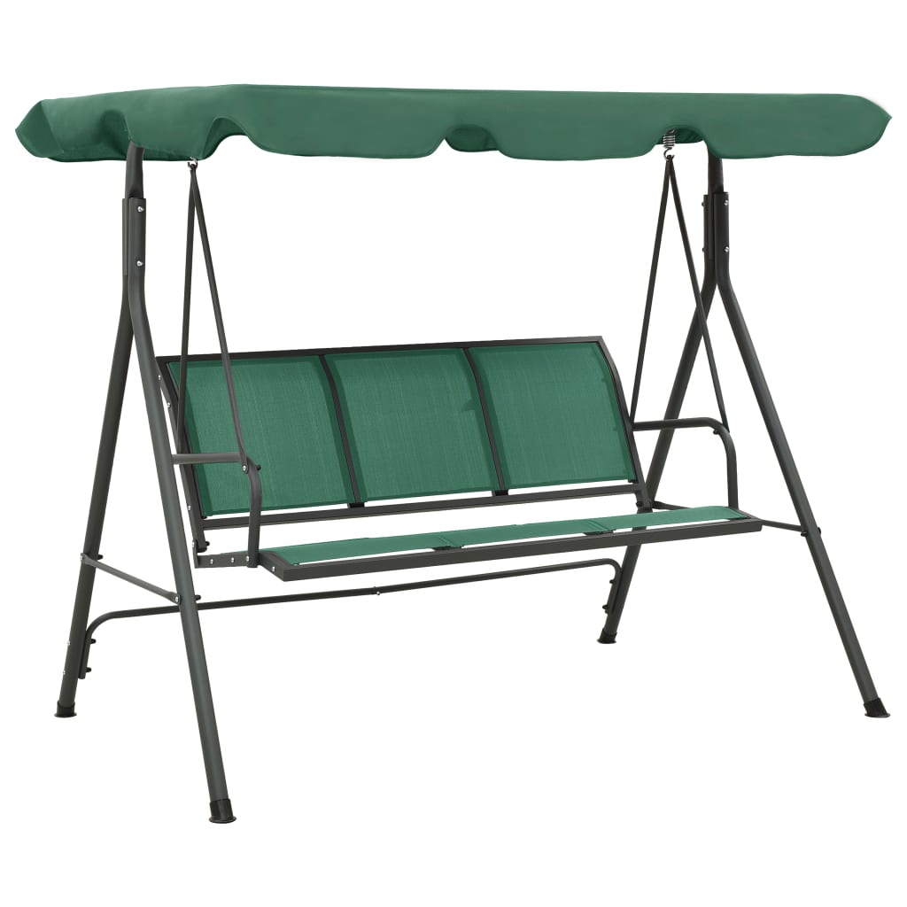 Garden Swing Chair With Canopy Anthracite And