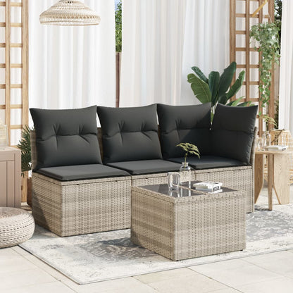 Garden Table With Top 55X55X37 Cm Poly Rattan