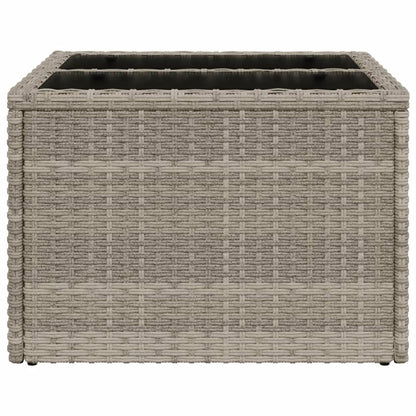 Garden Table With Top 55X55X37 Cm Poly Rattan