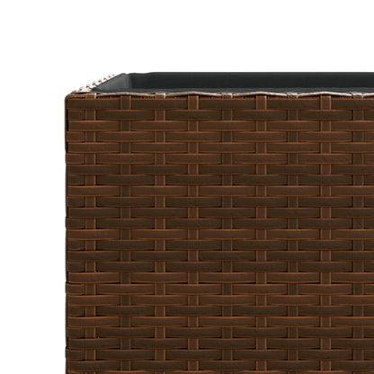 Garden Planters 3 Pcs Poly Rattan