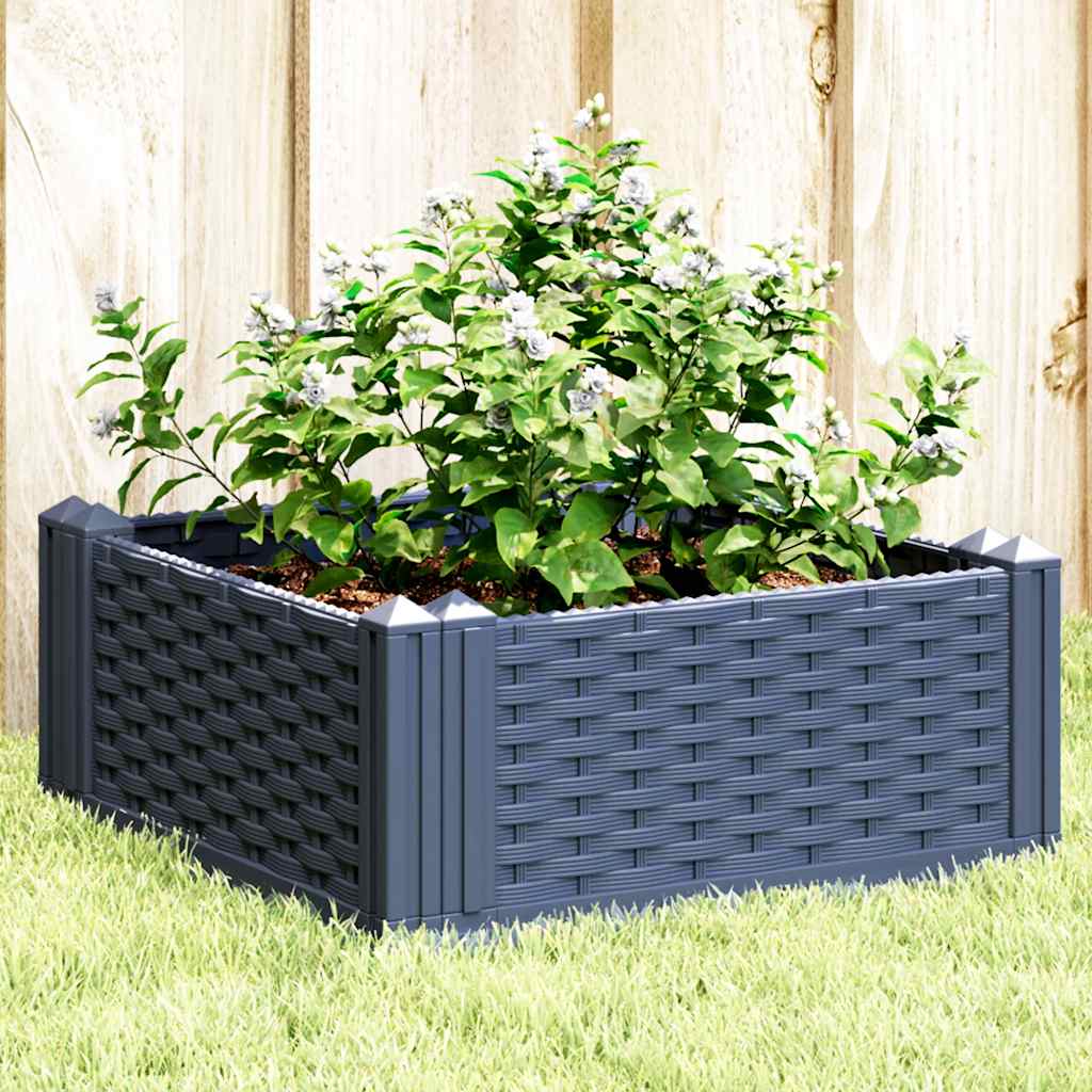 Garden Planter With Pegs 123.5X43.5X43.5 Cm Pp