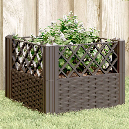 Garden Planter With Pegs 123.5X43.5X43.5 Cm Pp