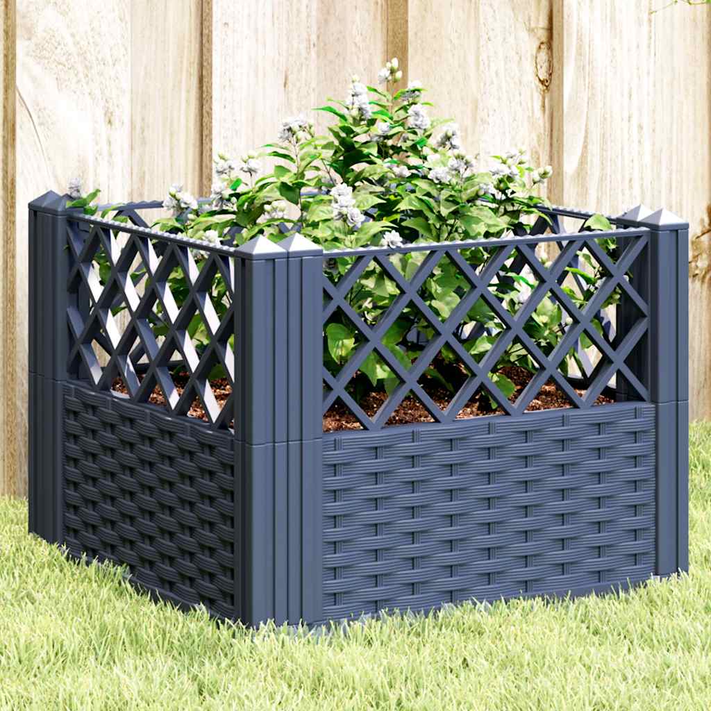 Garden Planter With Pegs 123.5X43.5X43.5 Cm Pp