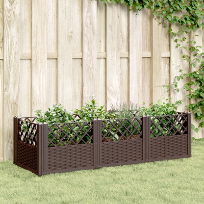 Garden Planter With Pegs 123.5X43.5X43.5 Cm Pp