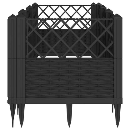 Garden Planter With Pegs 123.5X43.5X43.5 Cm Pp