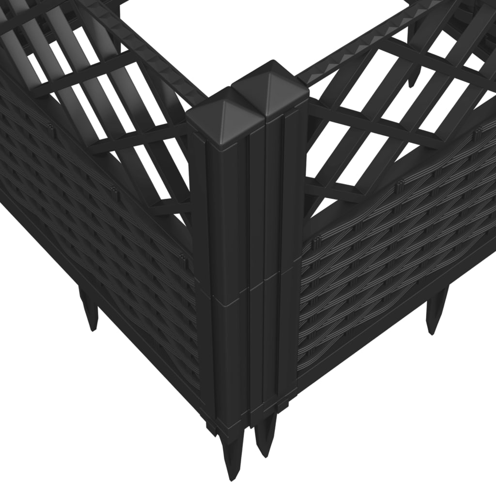 Garden Planter With Pegs 123.5X43.5X43.5 Cm Pp