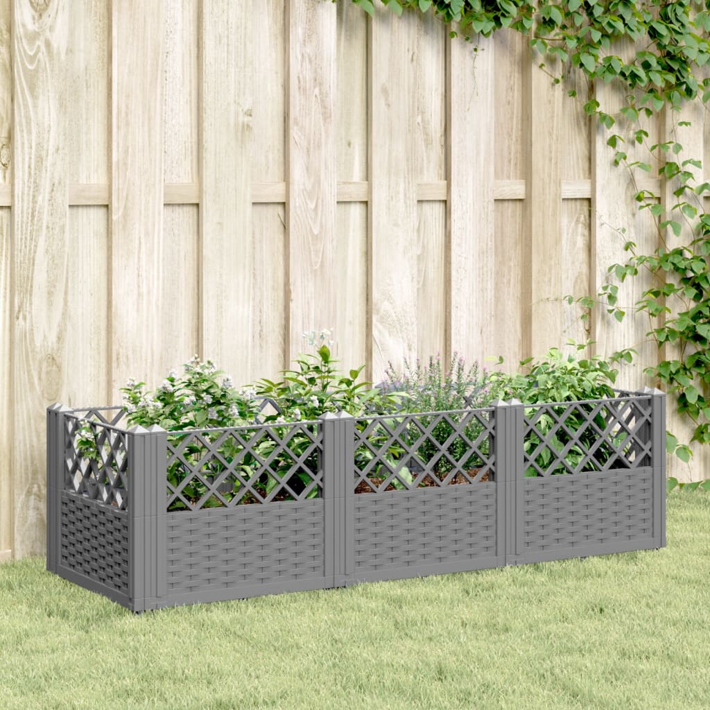 Garden Planter With Pegs 123.5X43.5X43.5 Cm Pp
