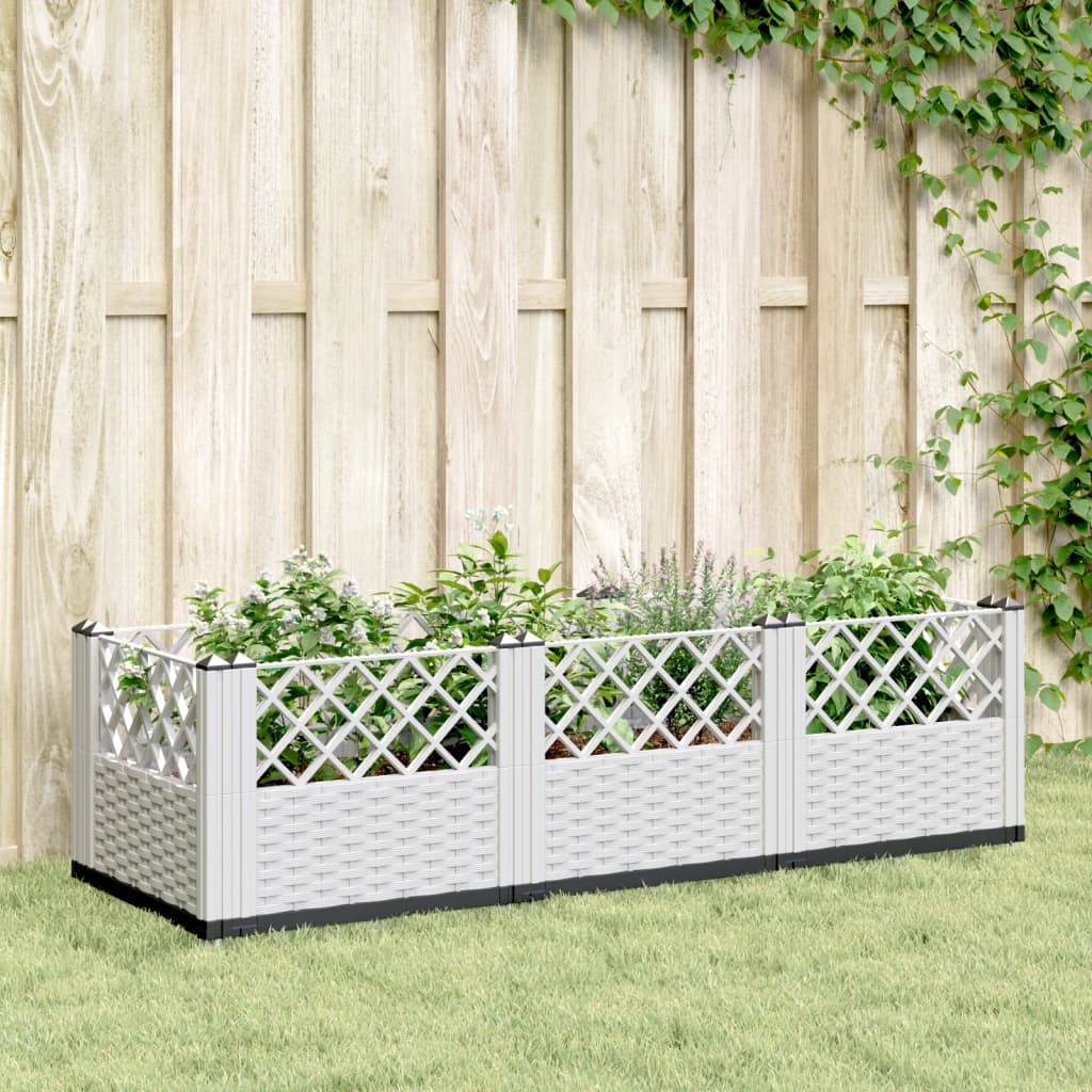 Garden Planter With Pegs 123.5X43.5X43.5 Cm Pp
