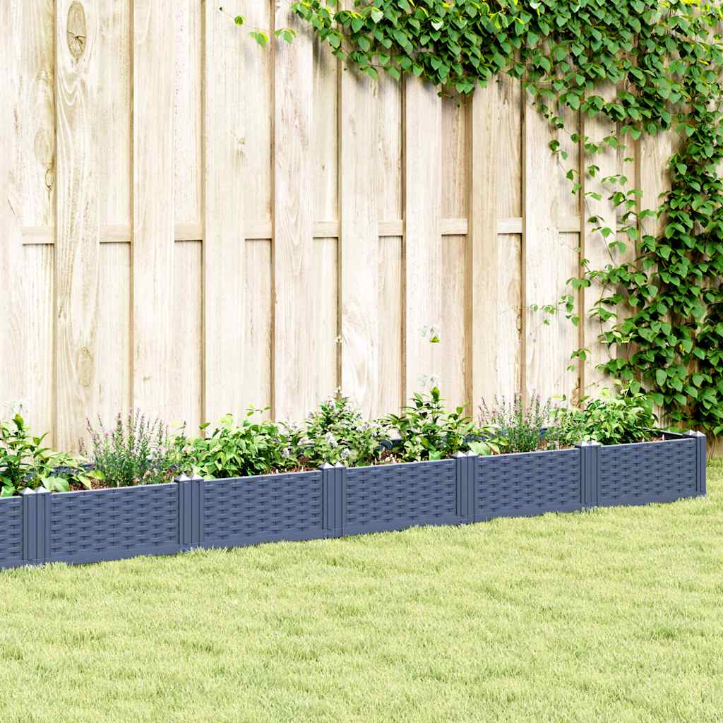 Garden Planter With Pegs 123.5X43.5X43.5 Cm Pp