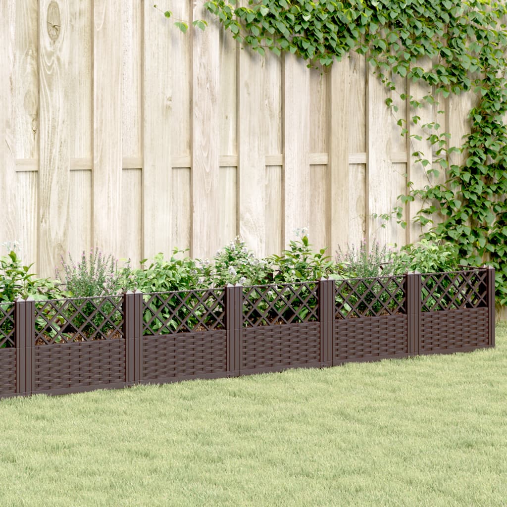 Garden Planter With Pegs 123.5X43.5X43.5 Cm Pp