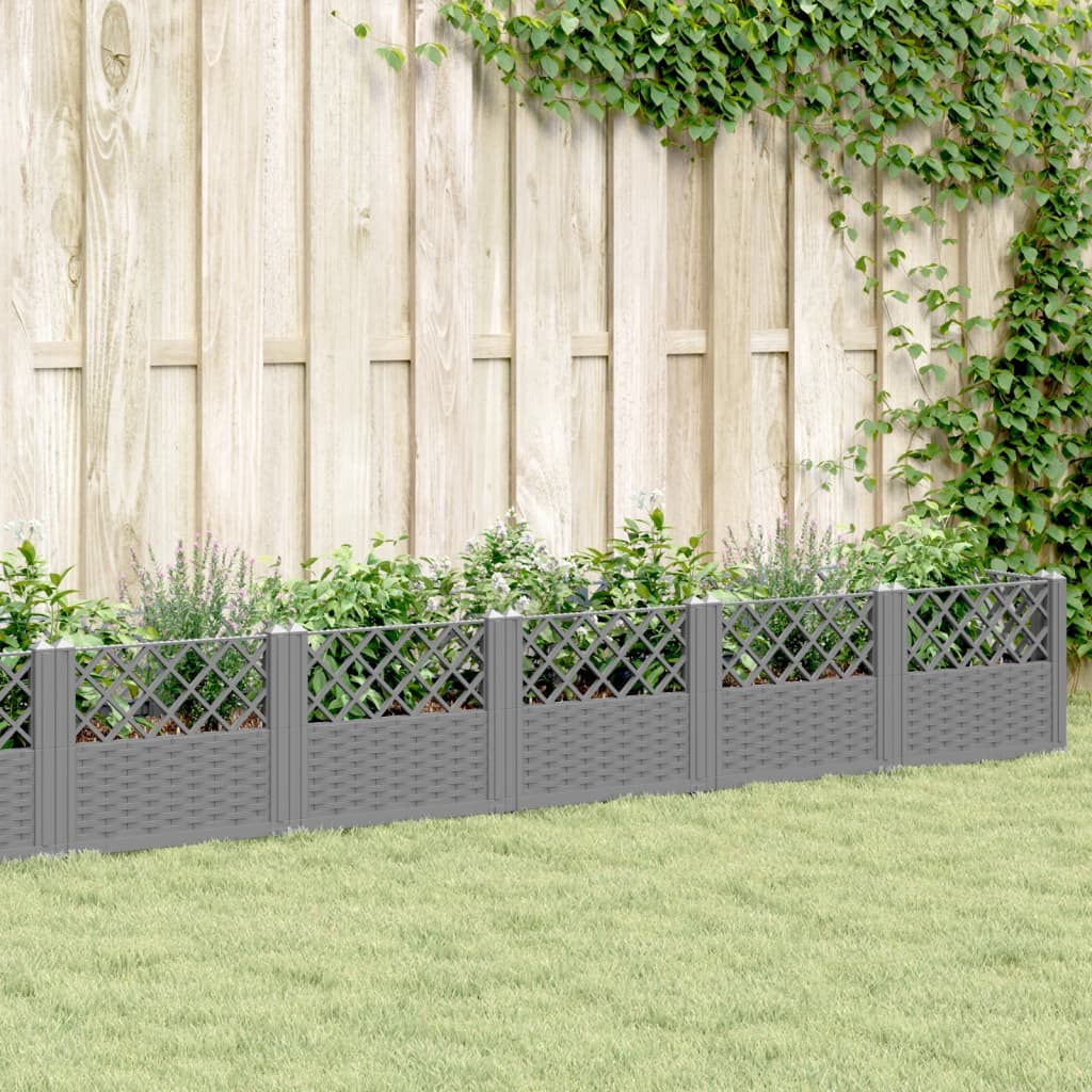 Garden Planter With Pegs 123.5X43.5X43.5 Cm Pp
