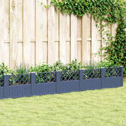 Garden Planter With Pegs 123.5X43.5X43.5 Cm Pp