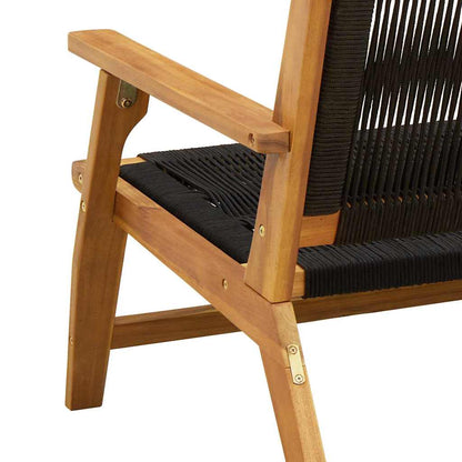 Garden Relax Chair 2 Pcs Solid Acacia Wood