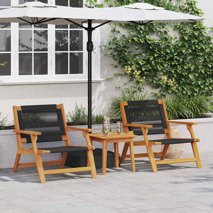 Garden Relax Chair 2 Pcs Solid Acacia Wood